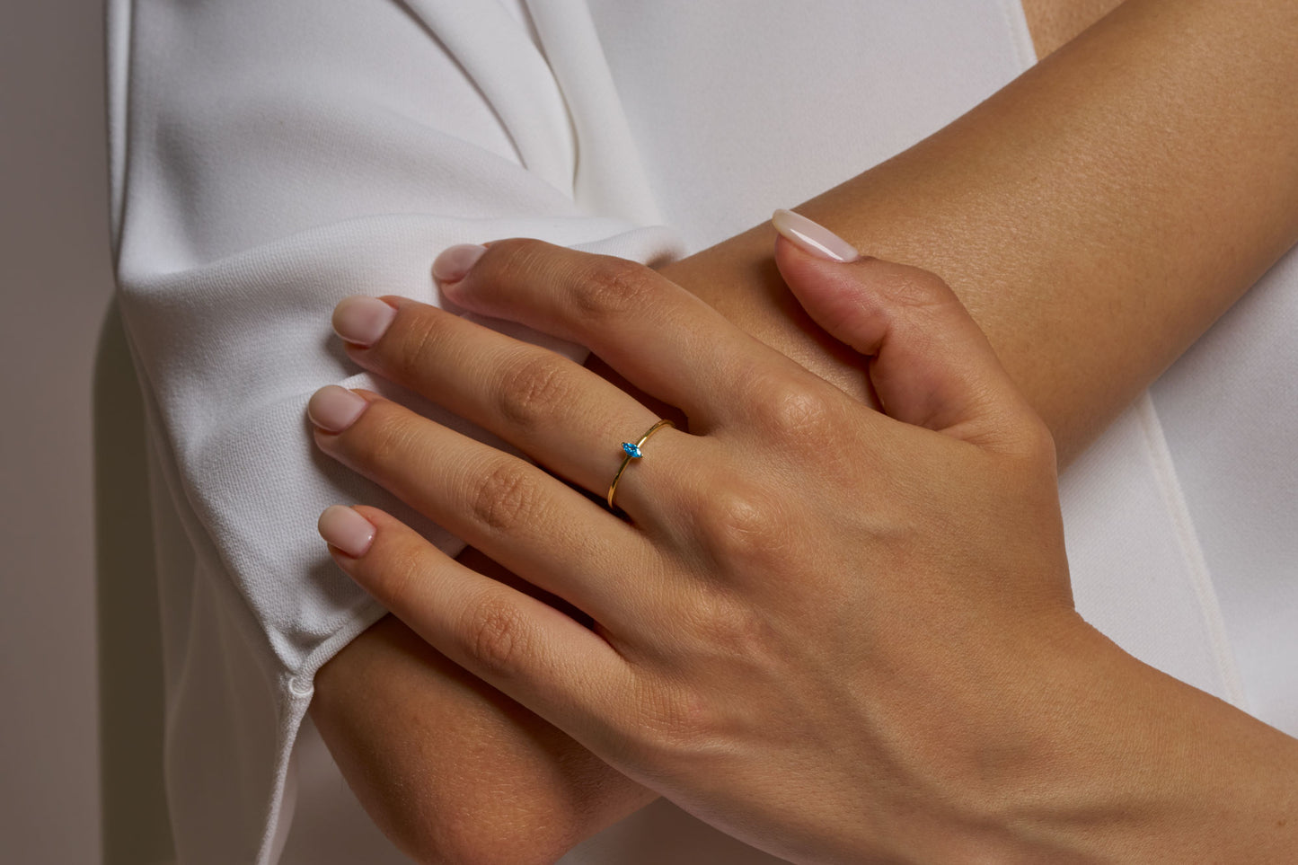 Marquise Blue Stone Solitaire Ring, Elegant Solitaire Jewelry, Dainty Marquise Cut Ring, Birthday Gift for Her, Luxury Proposal Ring