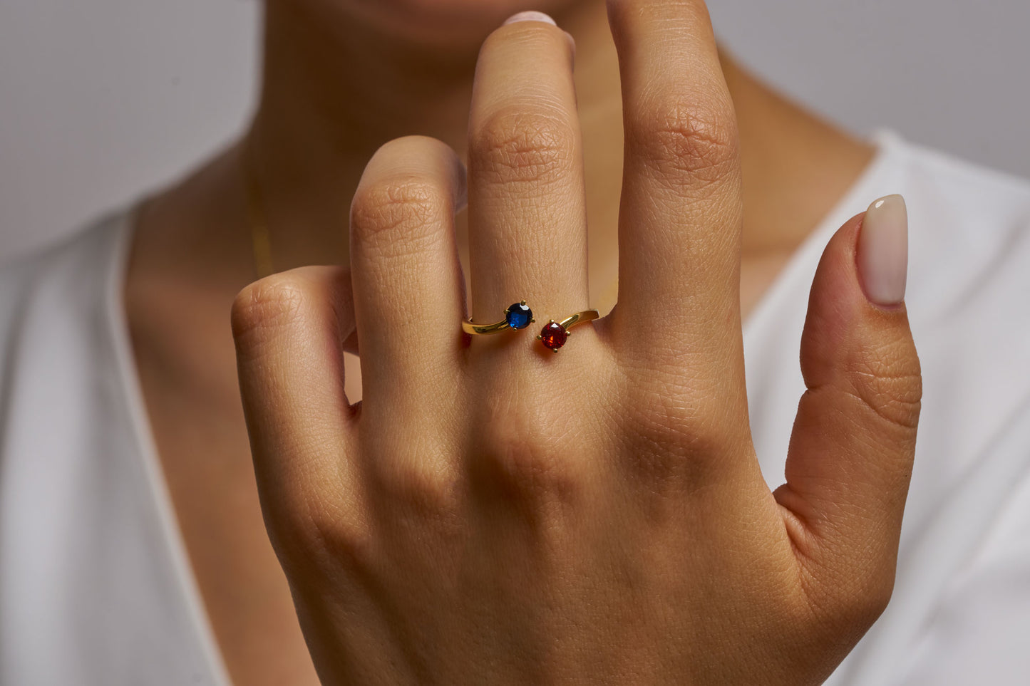 Custom Two Birthstone Ring for Her, Romantic Birthstone Rings, Dainty Promise Ring, Elegant Birthstone Ring, Luxury Jewelry Gift for Her